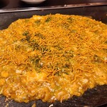 もんじゃ焼き 和 - 和スペシャルにベビースターをトッピング！つまみに最高