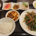 個室中華 食べ飲み放題 佳宴 - ピーマンと豚肉細切り炒めを¥880-