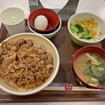 すき家 - 牛丼ランチセット大盛