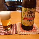 Itamaegokoro Kikuura - 2021年11月 ランチのビンビール
