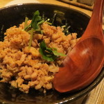 鳥しき - そぼろ丼ミニ