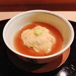 日本料理山崎 - 白子豆腐と湯葉