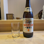 鮨駒 - 瓶ビール一番搾り