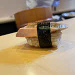 鮨駒 - 鮟鱇の肝に瓜の奈良漬