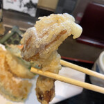 献上そば 羽根屋 - 大黒しめじの天ぷらが美味しすぎる。