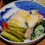 そば屋 長森 - 超美味な「お漬物」です(12/8UP)