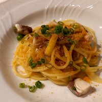 PRIMO - カンパチ　焼ネギ　からすみ　アーリオ・オーリオ
