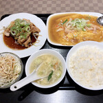 Taiwan Ryouri Kaisenkan - カニと玉子炒め＋油淋鶏
