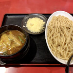 浅草製麺所 - 『石鍋カレー味噌つけ麺 (大盛り・チーズ入り)』1,070円