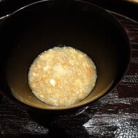 日本料理 研野 - 百合根のお粥　せこがに