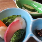 坊ノ上 なむいち - サービスで頂いたお漬物