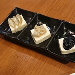 沖縄料理 がじゅまる - 島豆腐3点盛り 605円