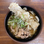 Saika - 肉うどん中（500円）+ ちくわ天(100円)1