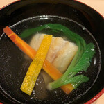 はらまさ - 穴子と大黒本しめじのお椀