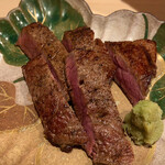 はらまさ - 牛フィレのステーキ　山葵で