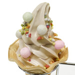 春日大社 カフェ・ショップ鹿音 - ほうじ茶ソフトクリーム