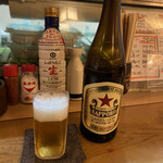 串まさ - 漢は黙ってサッポロ赤星（*థ౪థ）