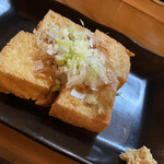 串まさ - 大好きな厚揚げで飲むお酒(๑ ́ᄇ`๑)