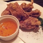 アヒル - 若鳥のから揚げ（６５０円）スイートチリソース添え