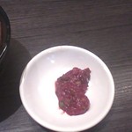 らーめんチキン野郎 - トッピングでありますニラ辛です。