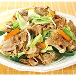 Stir-fried meat vegetables