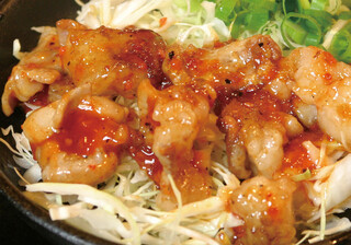 Okonomiyaki Teppanyaki Sharaku - ミックスホルモン焼き