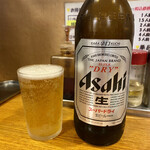 ファイト餃子 - びんビール(大びん)