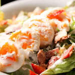 hot spring egg caesar salad