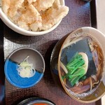 Teuchi Michi - ランチ  鶏天丼+そば(温)