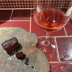 ビストロ ピエロ - ブーダンノワール、これはワインと合わせて独特の味が楽しめました。