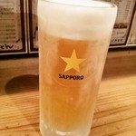 かすまる - 生ビール（500円）