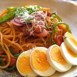 Kuragetei - 洋食屋のナポリタン。本日のおすすめパスタでお出ししています。