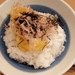 駅下のみぜん - 天ぷら卵かけご飯・７４８円