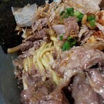 塩そば専門店 桑ばら - 国産牛スジカレーの和えそば ～〆ご飯付き～