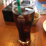 和桜 - アイスコーヒーのグラスがジョッキなのも、ポイント高いです。