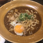 はちまん - カレーうどん　温泉たまごIN！