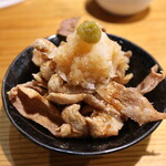 鳥吉 - 鶏皮ポン酢