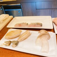 新橋 鉄板焼 ぷらちな FISH&MEAT - 蝦夷鮑＆エリンギ