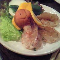 清江苑 池袋西口本店 - 09/05/17。海老焼き（680円）。