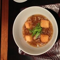 神楽坂 石かわ - 揚げ出し豆腐とスッポン