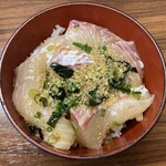 郷土料理 五志喜 - 鯛めし（自作盛り付け後）