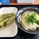 東温 かわうち製麺所 - 「冷やかけ」＆「ししとう天」