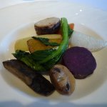 ９種類の野菜のプレート