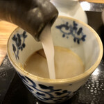 そばと天ぷら 楽山 - 蕎麦湯は濃厚