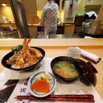 Tempura Yagi - 大将の目の前、カウンターの特等席