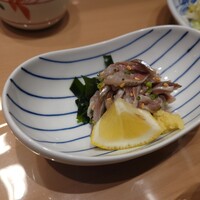 新宿割烹 中嶋 - いわし刺身ハーフ