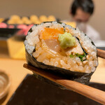 鮨てんび - おまかせコース5500円 巻寿司