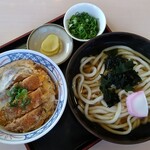 どんどん - かつ丼セット(麺大盛)
