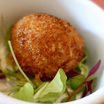 キノシタ - アミューズ イカと米のコロッケ