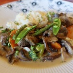 キノシタ - 牛すね肉の軽いクリーム煮込みバターライス添え